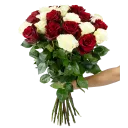 Kytice ekvádorských růží 80 cm